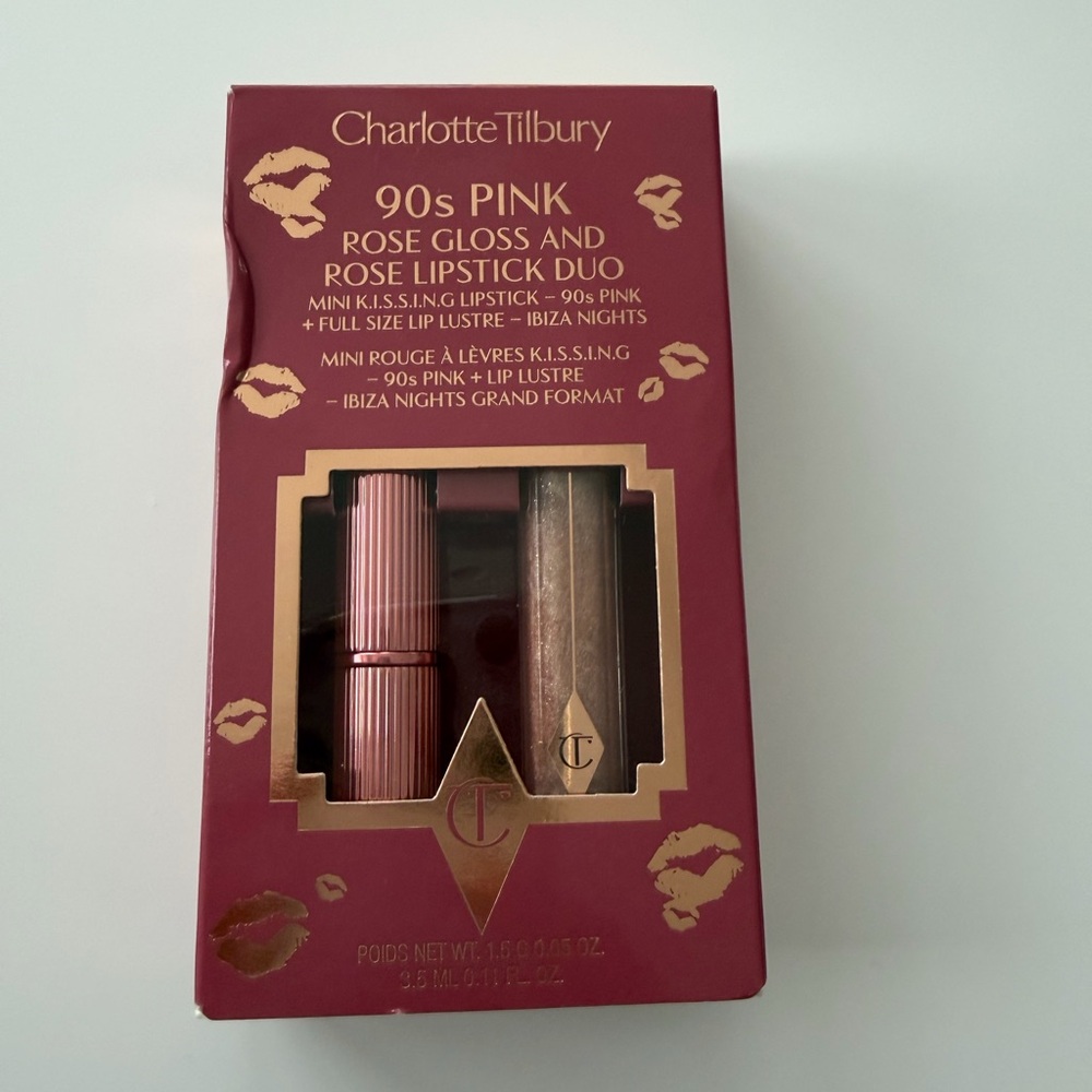 Charlotte Tilbury 90s Pink and Gold Lip Set